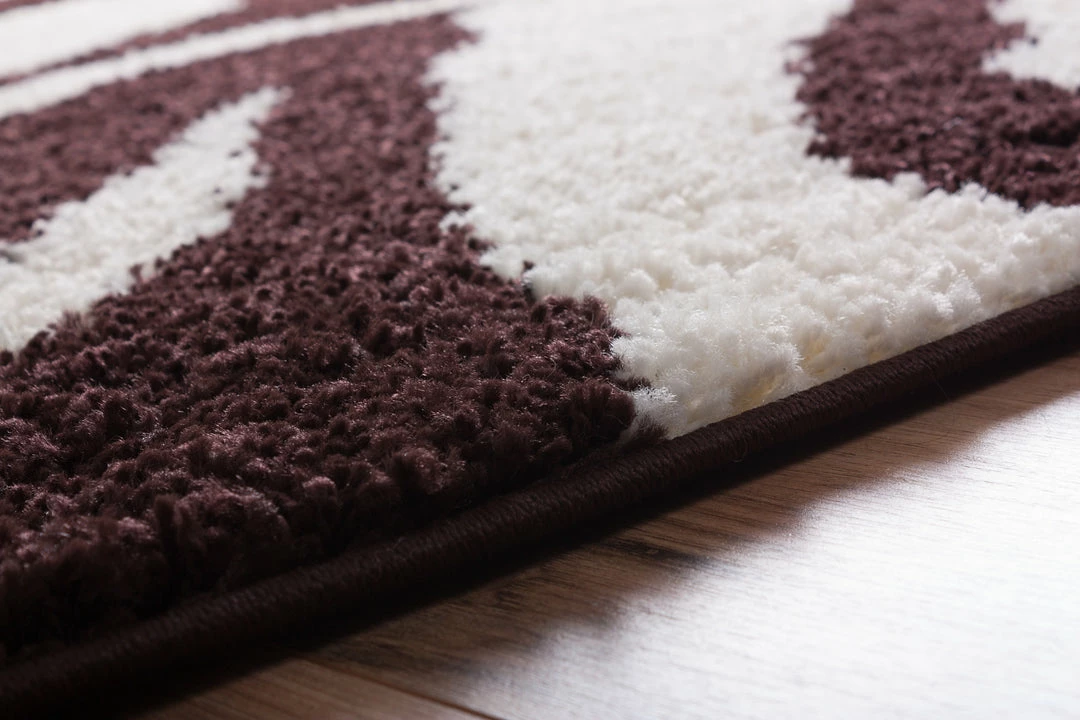 Well Woven Safari Zebra Brown Contemporary Shag Rug 3 Well Woven Safari Zebra Brown Contemporary Shag Rug