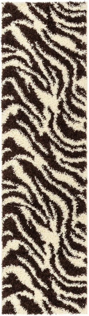 Well Woven Safari Zebra Brown Contemporary Shag Rug 5 Well Woven Safari Zebra Brown Contemporary Shag Rug