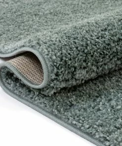 Well Woven Plain Light Blue Modern Solid Rug