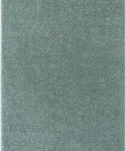 Well Woven Plain Light Blue Modern Solid Rug
