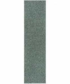 Well Woven Plain Light Blue Modern Solid Rug