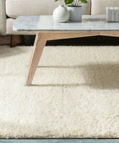 Well Woven Plain Vanilla Contemporary Rug Shag 19 Well Woven Plain Vanilla Contemporary Rug Shag