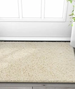Well Woven Plain Vanilla Contemporary Rug Shag 17 Well Woven Plain Vanilla Contemporary Rug Shag
