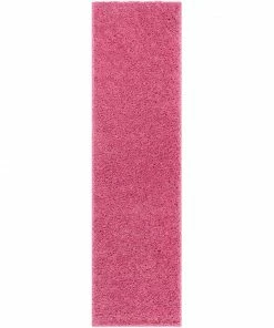 Well Woven Plain Fuchsia Modern Solid Rug 7'10" Round Pink 11 Well Woven Plain Fuchsia Modern Solid Rug 7'10