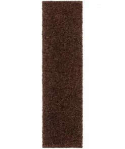 Well Woven Plain Coffee Bean Contemporary Rug