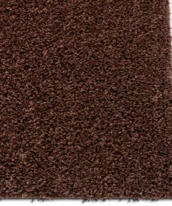 Well Woven Plain Coffee Bean Contemporary Rug