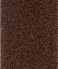 Well Woven Plain Coffee Bean Contemporary Rug