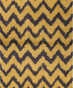 Well Woven Passion Chevron Gold Grey Modern Rug