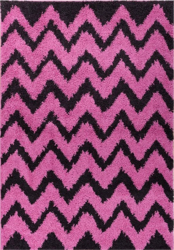 Well Woven Passion Chevron Fuchsia Modern Rug 1 Well Woven Passion Chevron Fuchsia Modern Rug