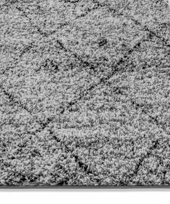 Well Woven Moroccan Lattice Grey Modern Rug 2'3" X 7'3" Runner