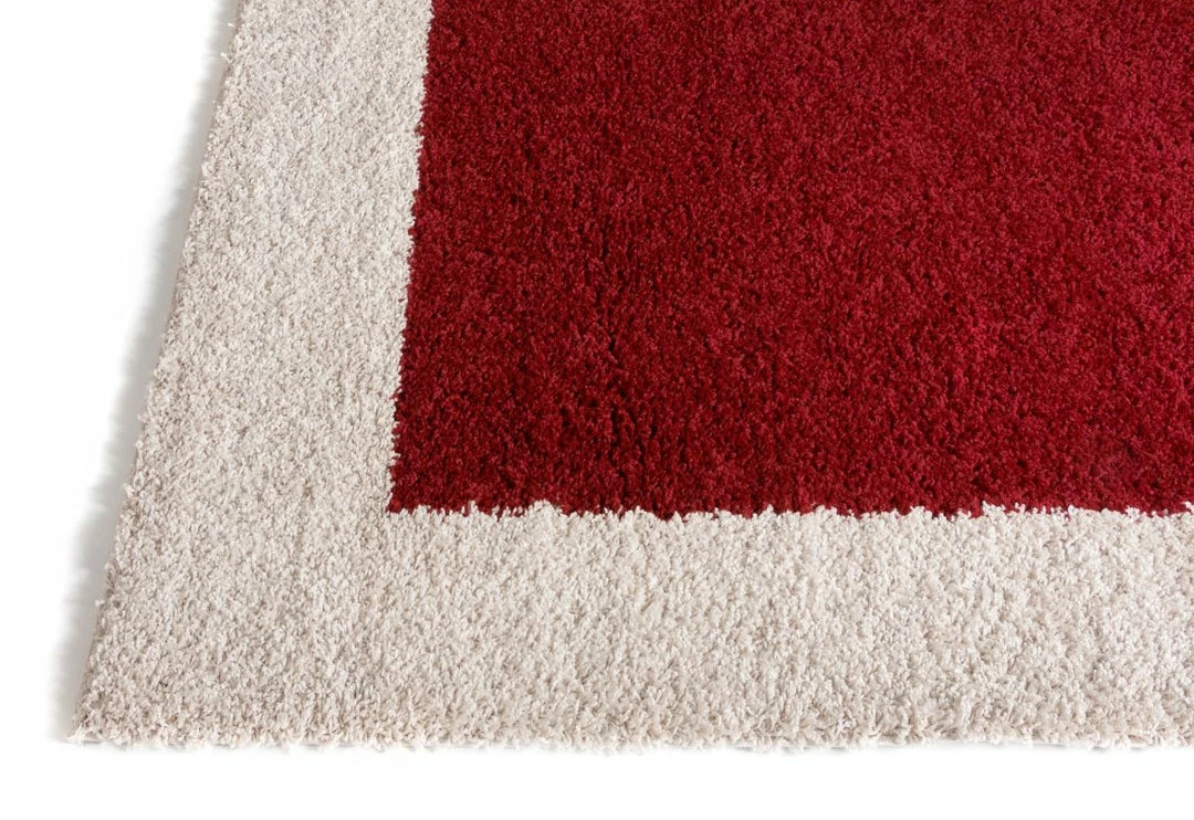 Well Woven Shag Cozumel Marsala Red Modern Border Rug 3 Well Woven Shag Cozumel Marsala Red Modern Border Rug