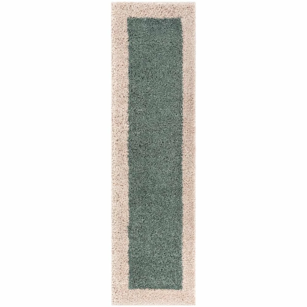 Well Woven Shag Cozumel Light Blue Modern Border Rug 6'7" X 9'10" 4 Well Woven Shag Cozumel Light Blue Modern Border Rug 6'7" X 9'10"