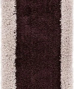 Well Woven Cozumel Brown Modern Border Rug Shag