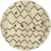 Well Woven Penta Moroccan Vanilla 3'11" Round Rug By Chill Rugs Global
