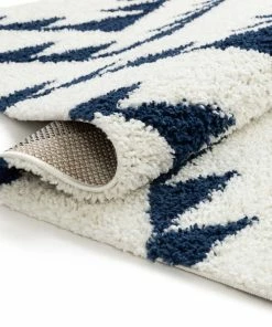 Well Woven Edona Moroccan Tribal White Shag Rug Global