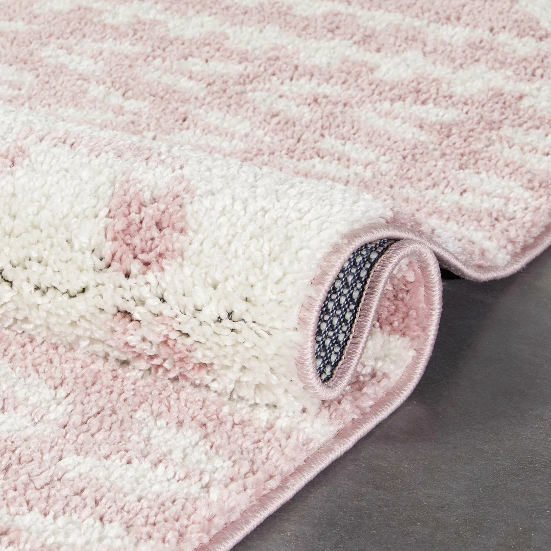 Well Woven Cossima Tribal Moroccan Pink Shag Rug 7 Well Woven Cossima Tribal Moroccan Pink Shag Rug