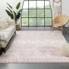 Well Woven Cossima Tribal Moroccan Pink Shag Rug