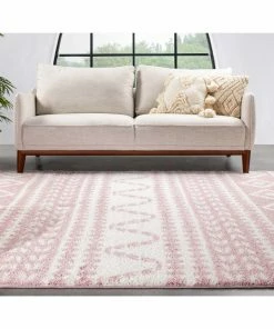Well Woven Cossima Tribal Moroccan Pink Shag Rug 14 Well Woven Cossima Tribal Moroccan Pink Shag Rug