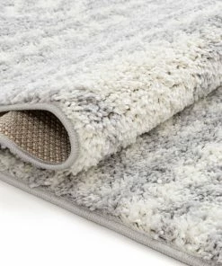 Well Woven Global Cossima Tribal Moroccan Grey Shag Rug