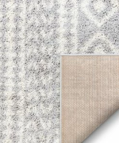 Well Woven Global Cossima Tribal Moroccan Grey Shag Rug