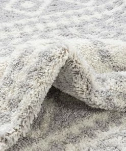 Well Woven Global Cossima Tribal Moroccan Grey Shag Rug