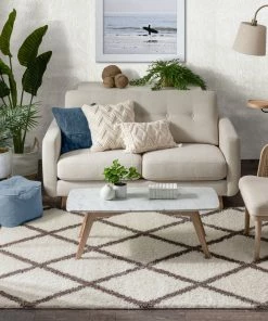 Well Woven Cole Ivory Modern Rug