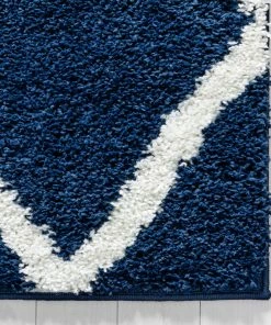 Well Woven Tribal Cole Blue Modern Rug