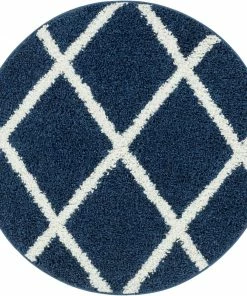Well Woven Tribal Cole Blue Modern Rug