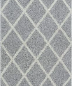 Well Woven Cole Light Grey Modern Rug