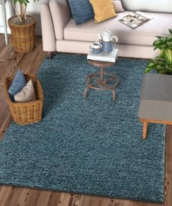 Well Woven Piper Light Blue Modern Rug