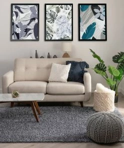 Well Woven Shag Piper Dark Grey Modern Rug