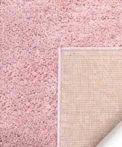 Well Woven Piper Solid Pink Shag Rug 12 Well Woven Piper Solid Pink Shag Rug