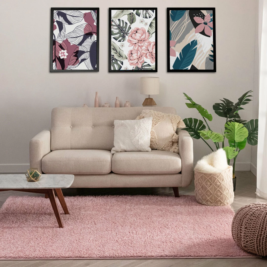 Well Woven Piper Solid Pink Shag Rug 5 Well Woven Piper Solid Pink Shag Rug