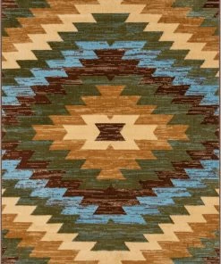 Well Woven Alamo Southwestern Blue Southwestern Rug