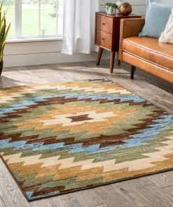 Well Woven Alamo Southwestern Blue Southwestern Rug