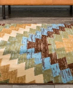 Well Woven Alamo Southwestern Blue Southwestern Rug