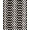 Well Woven Bourban Chevron Black Modern Rug