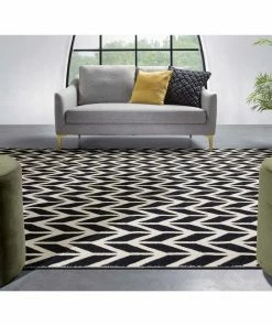 Well Woven Bourban Chevron Black Modern Rug 20 Well Woven Bourban Chevron Black Modern Rug