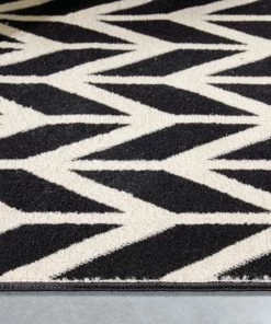 Well Woven Bourban Chevron Black Modern Rug 19 Well Woven Bourban Chevron Black Modern Rug