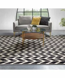 Well Woven Bourban Chevron Black Modern Rug 21 Well Woven Bourban Chevron Black Modern Rug