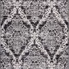 Well Woven Ginger Damask Black Modern Rug 7'10" X 9'10"