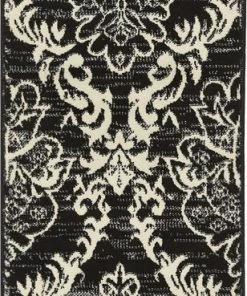 Well Woven Ginger Damask Black Modern Rug 7'10" X 9'10" 5 Well Woven Ginger Damask Black Modern Rug 7'10