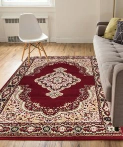 Well Woven Tehran Traditional Red Traditional 7'10" X 9'10" Rug