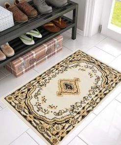 Well Woven Tehran Traditional Ivory Traditional Rug