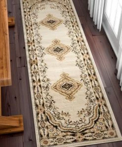 Well Woven Tehran Traditional Ivory Traditional Rug