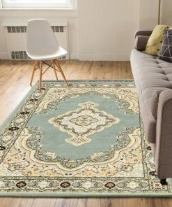 Well Woven Tehran Blue Traditional Rug