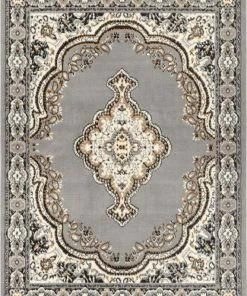 Well Woven Tehran Grey Traditional Rug