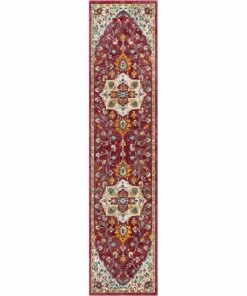 Well Woven Ari Red Vintage Serapi Medallion Rug Global