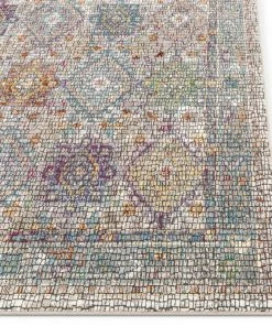 Well Woven Fiona Multi Vintage Panel Persian Mosaic Rug Global