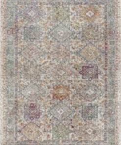 Well Woven Fiona Multi Vintage Panel Persian Mosaic Rug Global